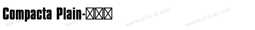 Compacta Plain字体转换